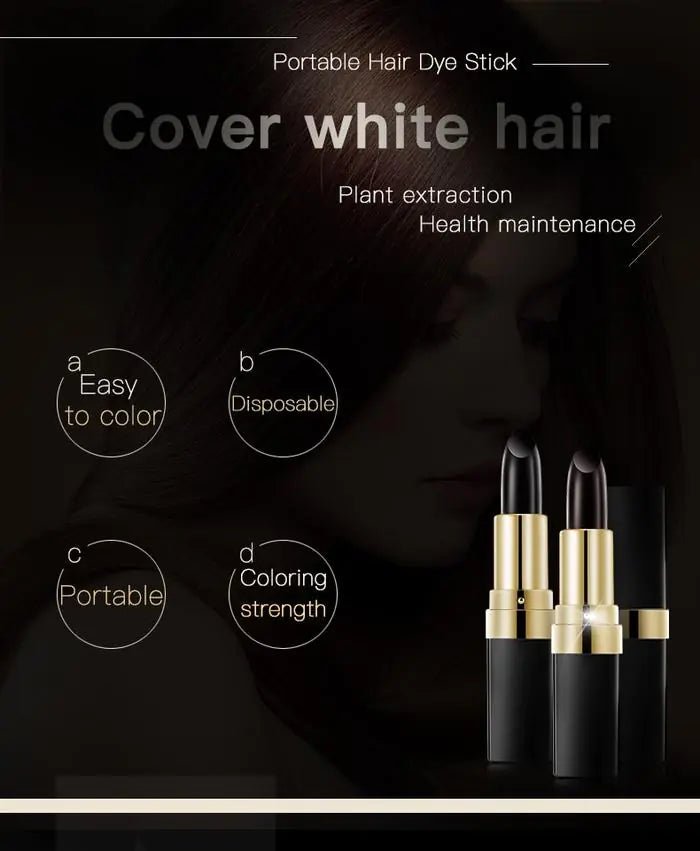 Lai Mei 3.8g Hair Dye Stick for Quick Gray Coverage - Pure Bliss Beauty